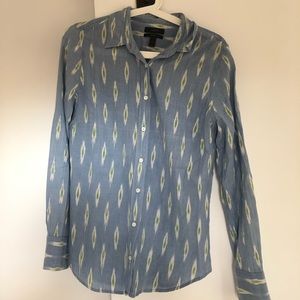 J. Crew long sleeve blouse in light cotton
